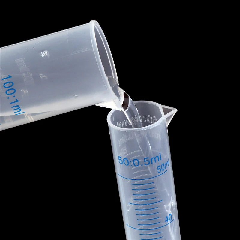 1pcs 50ml/100ml/250ml/1000ml Transparent Measuring Plastic Graduated Cylinder Lab Measuring Cup Laboratory Tools