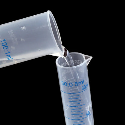 1pcs 50ml/100ml/250ml/1000ml Transparent Measuring Plastic Graduated Cylinder Lab Measuring Cup Laboratory Tools