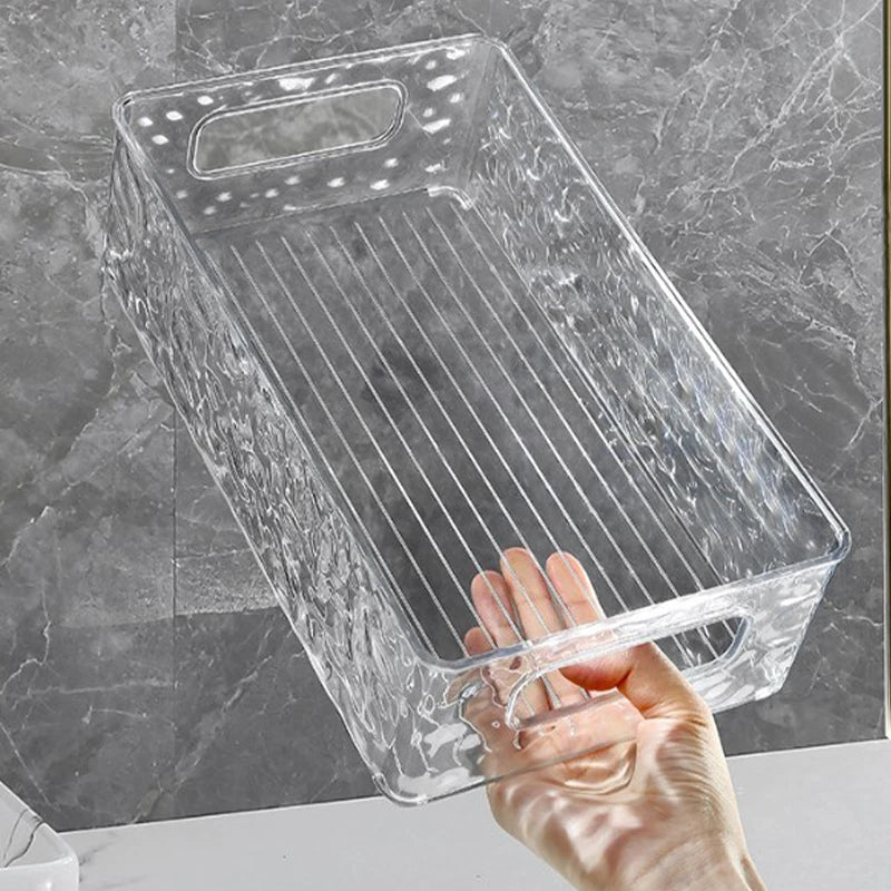 Crystal Clear Luxury Makeup Organizer – Premium Cosmetic & Skincare Storage Box