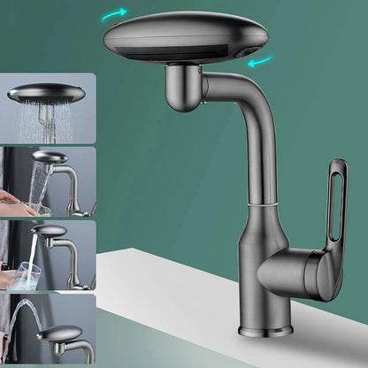 Multi-Mode 360° Rotating Waterfall Faucet – Stylish Bathroom Basin Mixer Tap