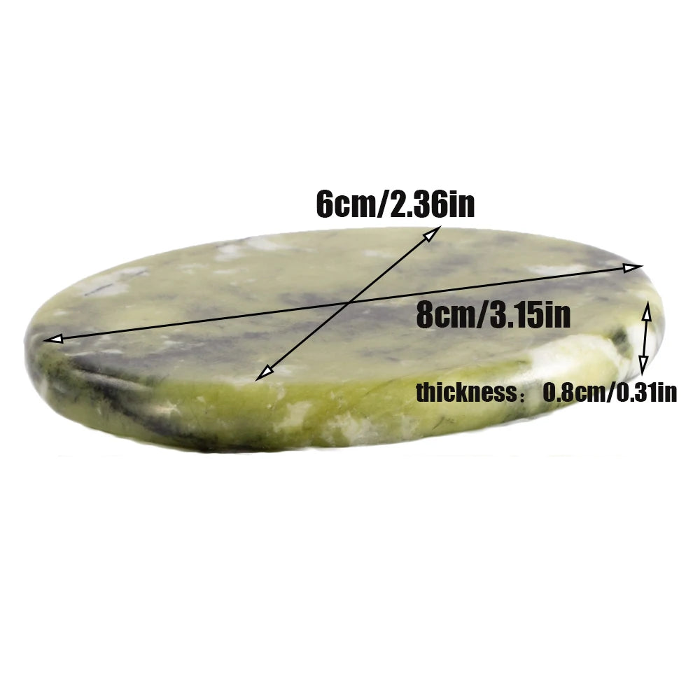 Natural Jade Hot Massage Stone 1PC Full Body Face Neck Relaxation Therapy Tool