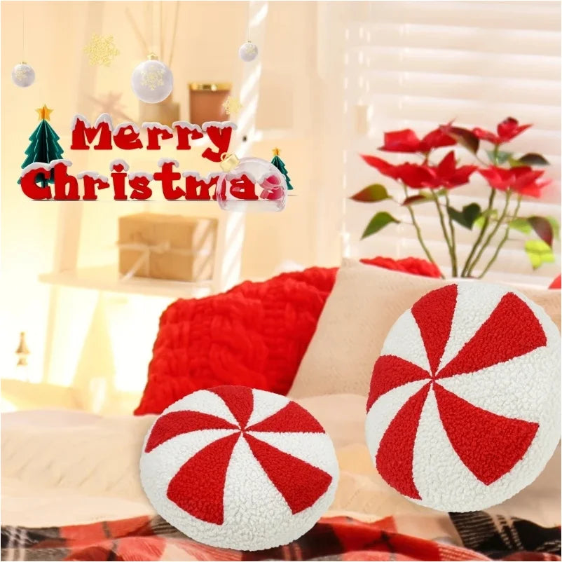 Christmas Candy Plushie Pillow Cushion for Comfortable Support and Seasonal Cheer Creative Christmas Decoration