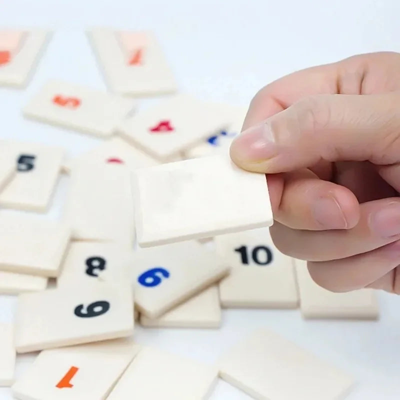 Fast Moving Rummy Tile Classic Board Game 2-4 People Israel Mahjong Digital Game Hotest Party Game Portable