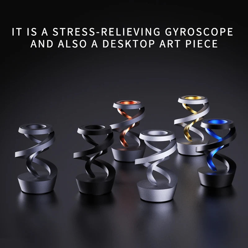 Metal anti-gravity levitating gyro decompression toy desktop levitating rotating pendulum decompression artifact fingertip gyro
