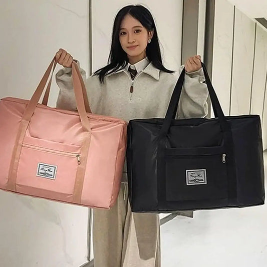 Large Capacity Folding Travel Bags Portable Moving Storage Bag Lightweight Gym Yoga Storage Shoulder Bag For Women Men