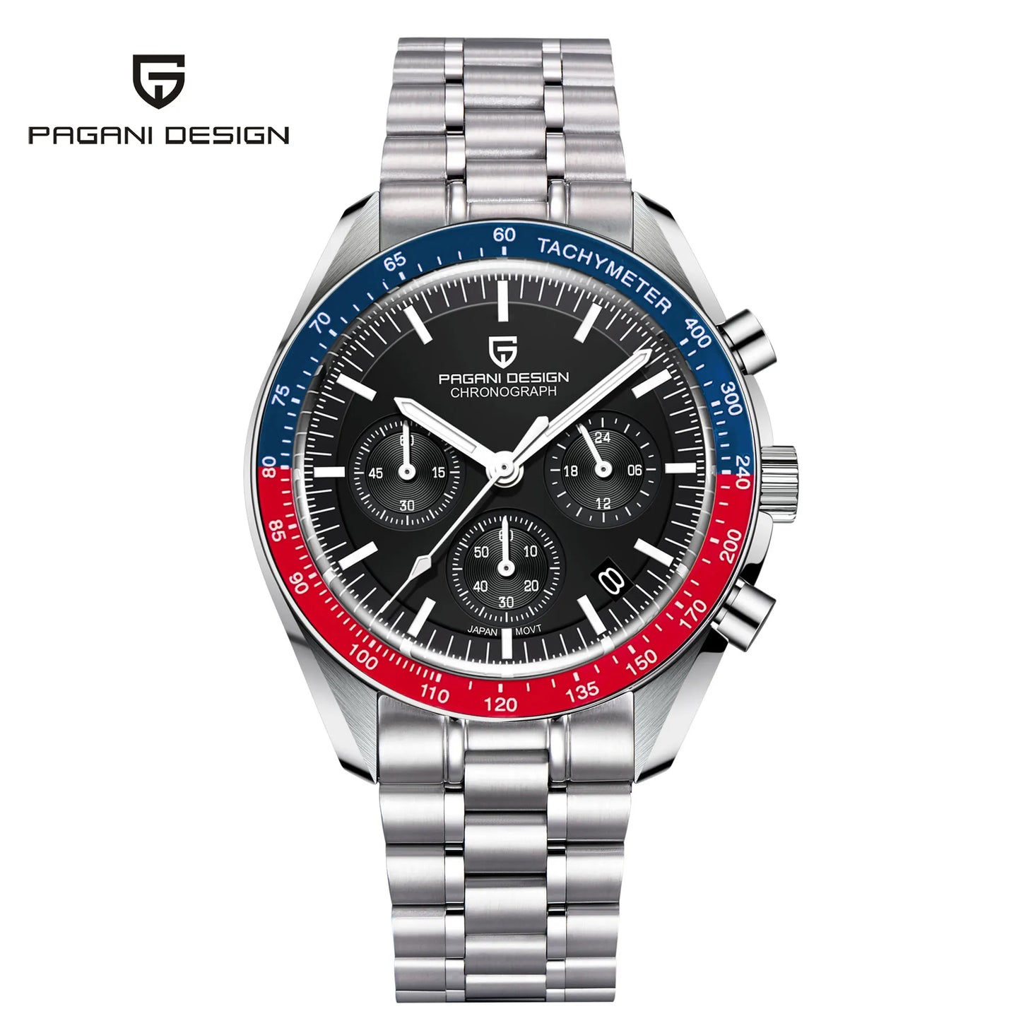 PAGANI DESIGN 1701 Men’s Luxury Quartz Watch Sapphire Bezel Chronograph 2025