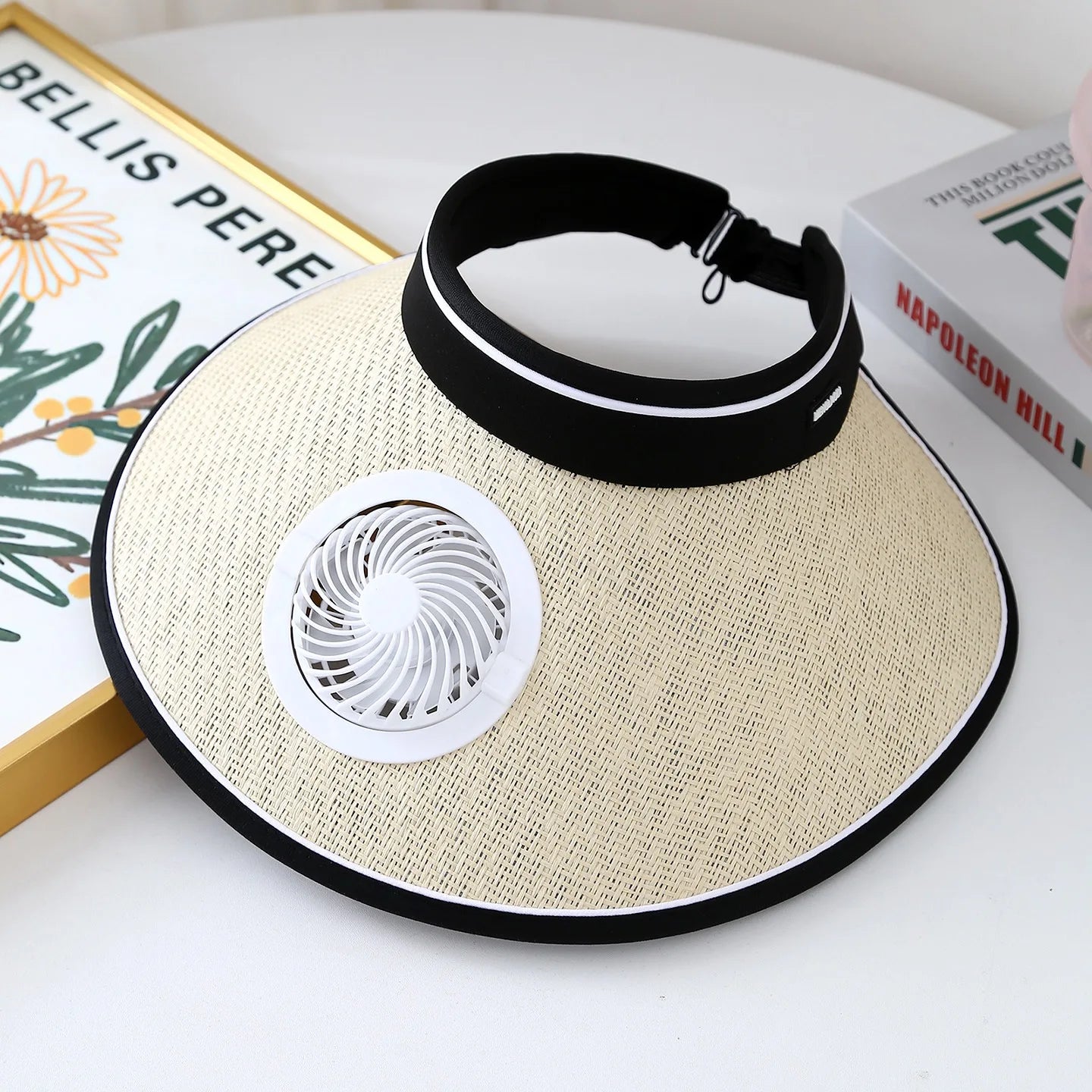 Outdoor Must-Have! Wide Brim Sun Hat With Built-in Fan - USB Charging, Lightweight, Suitable For Camping, Hiking & Fishing