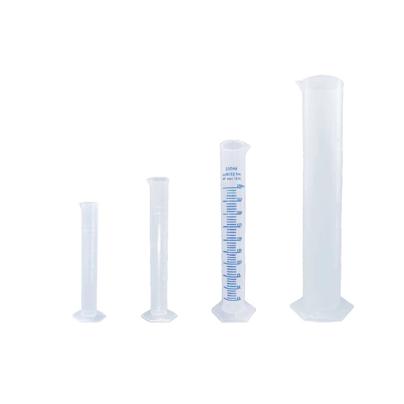 1pcs 50ml/100ml/250ml/1000ml Transparent Measuring Plastic Graduated Cylinder Lab Measuring Cup Laboratory Tools