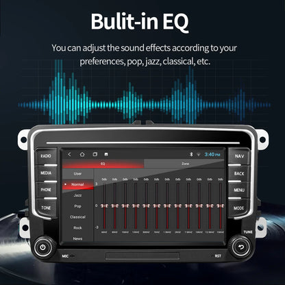 GRANDnavi 2Din Android 13 Car Radio GPS For VW / Volkswagen Skoda Octavia golf 5 6 touran passat B6 polo Jetta 2Din Radio Player