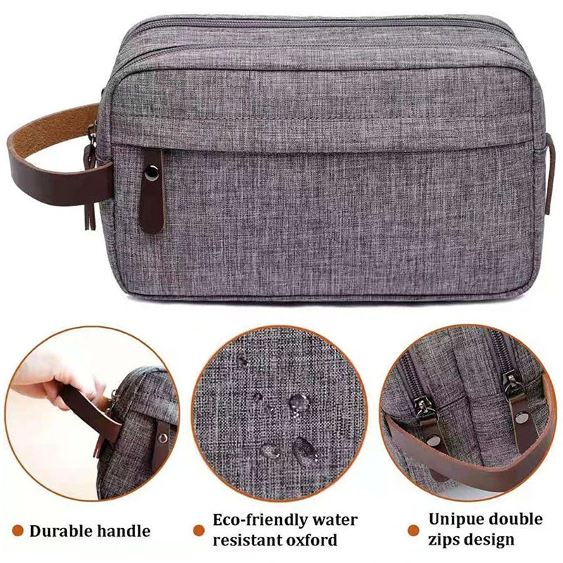 Travel Storage Bag Foldable hanging men's travel large capacity toiletries storage bag Oxford cloth waterproof makeup bag