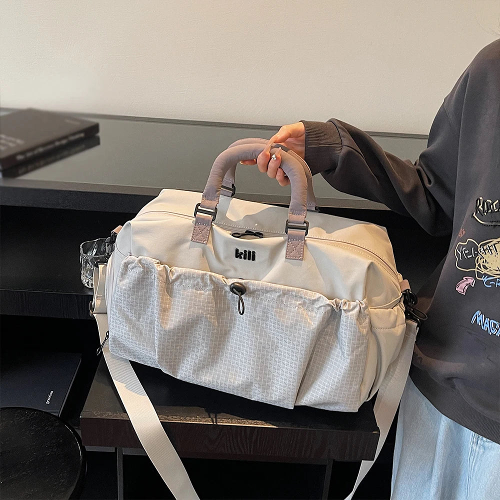 Large Capacity Travel Bag, Lightweight Short-Distance Boarding Bag, Dry and Wet Separation, Crossbody Fitness Bag, Luggage Bag