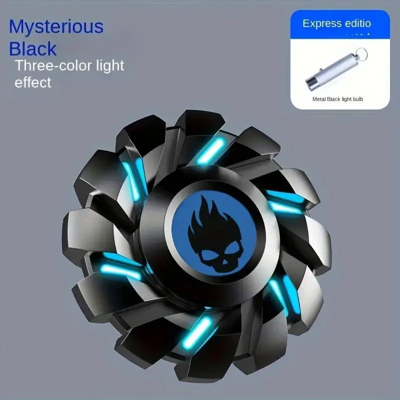 Luminous Fidget Spinner EDC Metal High-grade Stress Relief Rainbow Light Fingers Toy For Children Adult Fast Delivery Products