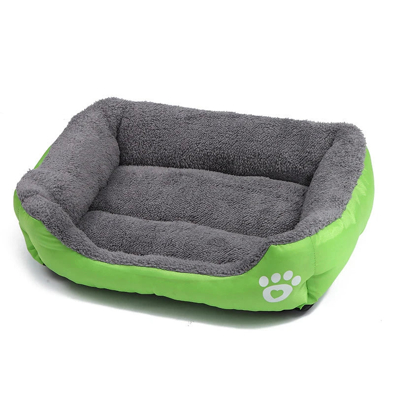 Large Dog Bed Square Plush Cat Nest Kennel All Season Washable Dog Sofa Waterproof Mattress Cat Bed for Medium Dogs Accessories