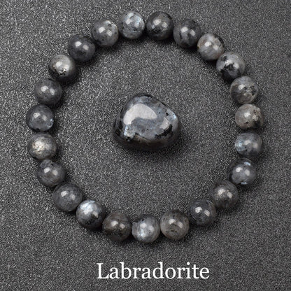 Natural Golden Obsidian Stone Beads Bracelet Men Women Golden Light Rainbow Obsidian Raw Stone Round Bead Natural Energy Jewelry