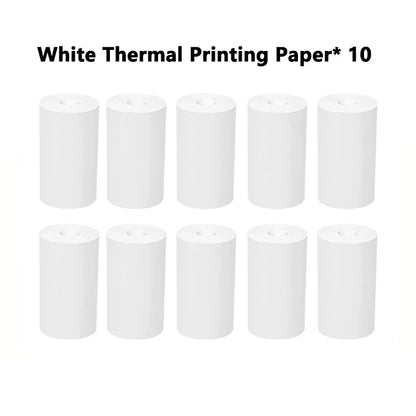 58mm Mini Portable Thermal Printer Cat Shapes Lightweight Wireless Photo Label Memo Wrong Question Printing USB Cable Printer