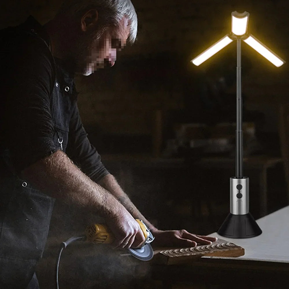 Lanterna e lanterna de campismo 2 em 1 | À prova de água, recarregável por USB