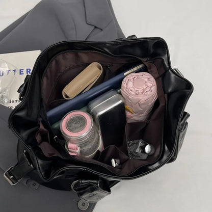 Retro Luxury Soft PU Leather Shoulder Bag – Large Capacity Classic Women’s Crossbody Tote