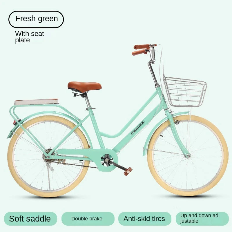 Cooya official-website-Commuter Bike for Women, Simple Adult Scooter, Student Bike, Vintage Bike, New, 24 ", 26"