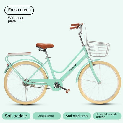 Cooya official-website-Commuter Bike for Women, Simple Adult Scooter, Student Bike, Vintage Bike, New, 24 ", 26"