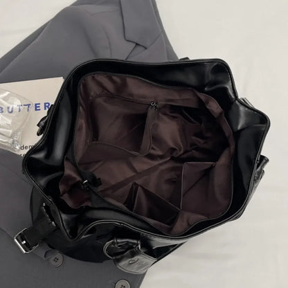 Retro Luxury Soft PU Leather Shoulder Bag – Large Capacity Classic Women’s Crossbody Tote