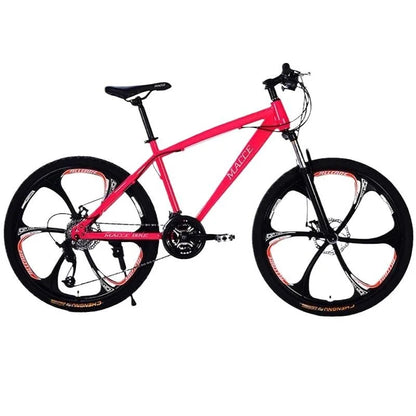 FJ High Carbon Steel Adult Shock Absorber Variable Speed Dual Disc Brake Mountain Bike Male Or Female Disc Brake 26 Inch Bicycle