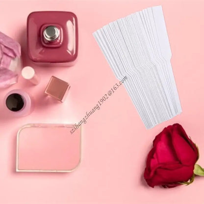 Q6RB Disposable Test Strips 100pcs/set White Blotter Essential Oils Paper for Aromatherapy Testing Fragrance