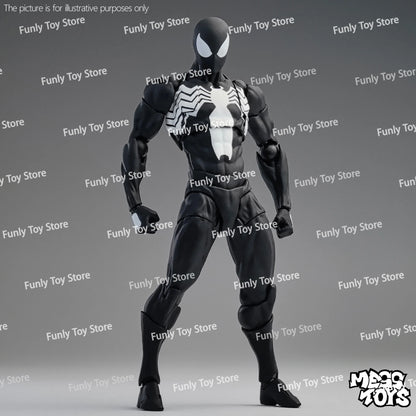 In Stock Mess Toys Spider Man Symbiote Spiderman Messtoys Black Suit Neighbor Scarlet Spider Anime Action Figure Gifts Toys