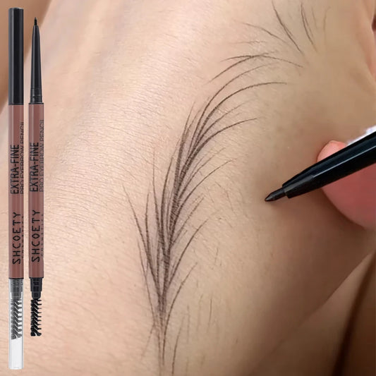 Ultra-Fine Head Dark Brown Eyebrow Pencil – Waterproof, Long-Lasting, Quick-Drying