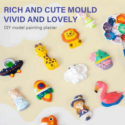 Space DIY Gypsum Kit for Kids, Hand-painted Dolls, Toddler Coloring Toys, Hands-on Brain Art, Creative Educational Painting Gift