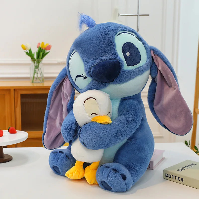 30-45cm Stitch Anime Figure Cute Cartoon Plush Sofa Pillow Appease Toy Fashion Bedroom Decoration Christma Gift For Boy And Girl