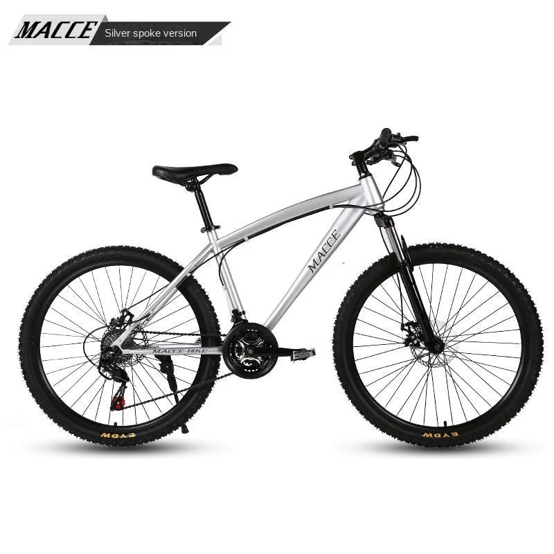 FJ High Carbon Steel Adult Shock Absorber Variable Speed Dual Disc Brake Mountain Bike Male Or Female Disc Brake 26 Inch Bicycle