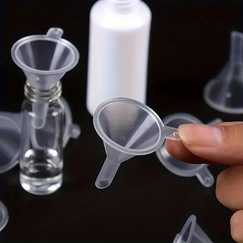 5/10pcs Transparent Plastic Funnel - Mini Liquid Filling Tool for Perfume Essential Oil Crafts Funnel