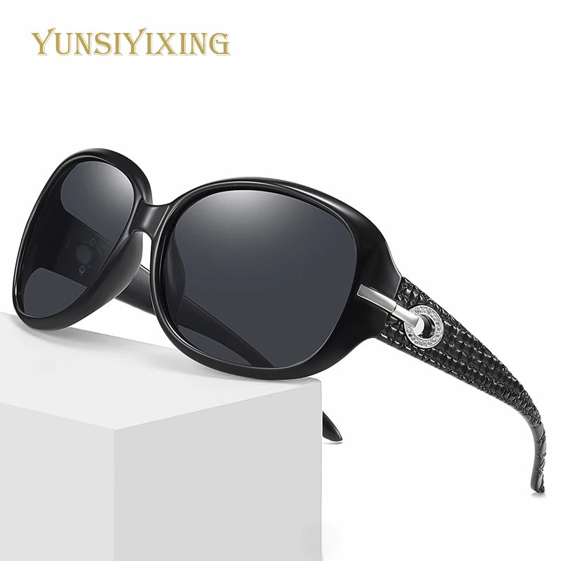 Polarized Women’s Sunglasses Big Frame Vintage Fashion UV400 Designer Eyewear