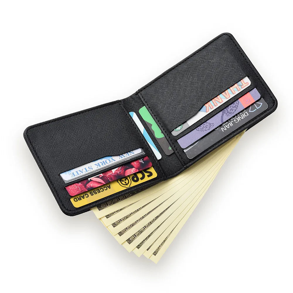Men's Ultra-Thin Wallet Short Slim Multi-Card Holder Personalized Design