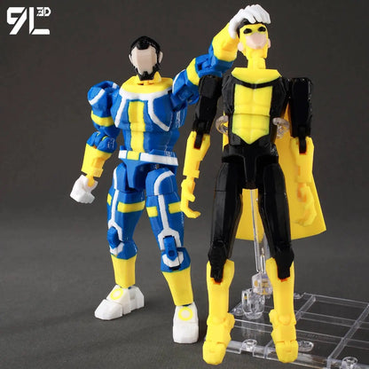 9L3D Lucky 13 Invincible Boy Conquer Omni Action Figure 3D Printed Anime Model Multi-Jointed Poseable Collectible Toy Gift Fan
