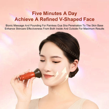 Electric Bian Stone Hot Compress Massager for Face & Body SPA Anti-Wrinkle Lifting