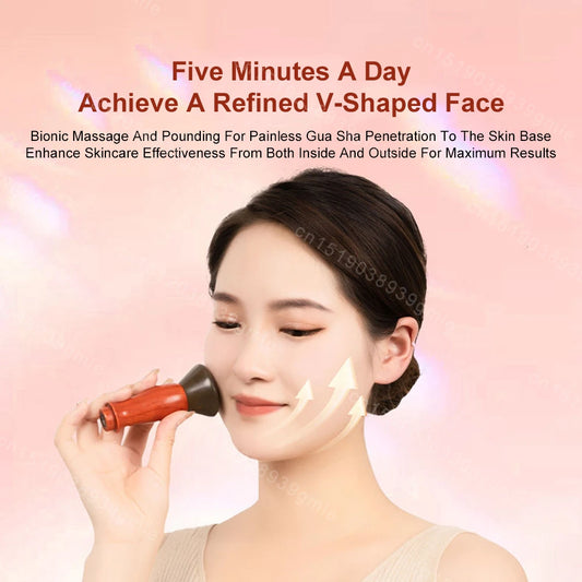 Electric Bian Stone Hot Compress Massager for Face & Body SPA Anti-Wrinkle Lifting