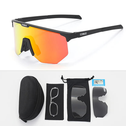 B BLIZ HERO Photochromic Cycling Glasses MTB Road Cycling Goggles Windproof UV Protection Sunglasses Polarized Sports Eyewear