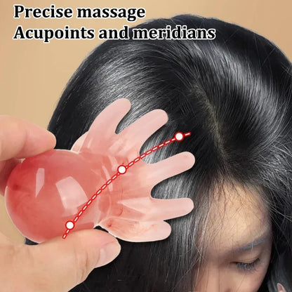 Resin Octopus Comb Head Massager – Scalp, Meridian, Gua Sha SPA Health Tool