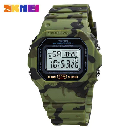 SKMEI 1628 Luxury Digital Men's Watch Sports Waterproof Military Backlight