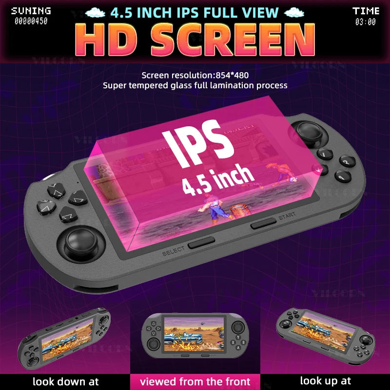 NEW SF3000 Portable Handheld Game Console Pocket Video Game Player 20000 Games For PS1 SFC Gameboy Machine Gift For Kids