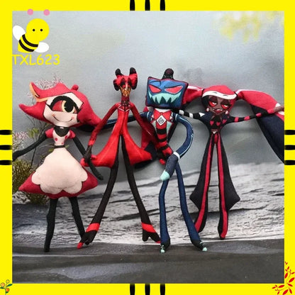 Hazbined Hotels Plush Toy Alastor Soft Stuffed Animal Vee Nifty Doll Blind Box Collectible for Fans of Movies & TV