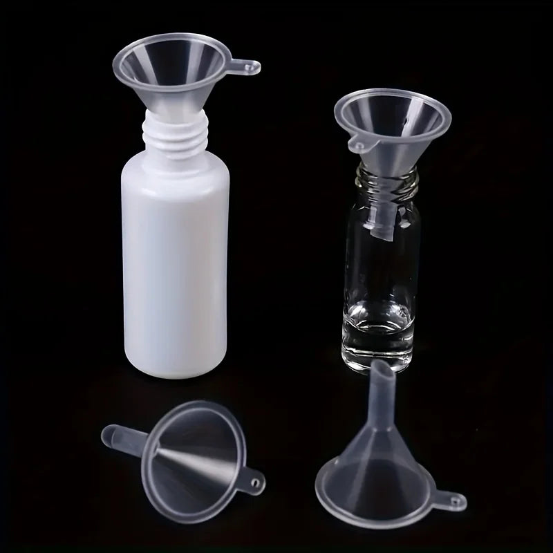 5/10pcs Transparent Plastic Funnel - Mini Liquid Filling Tool for Perfume Essential Oil Crafts Funnel