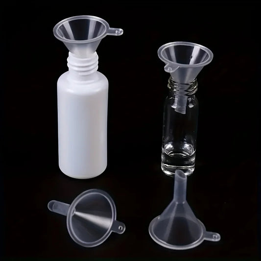 5/10pcs Transparent Plastic Funnel - Mini Liquid Filling Tool for Perfume Essential Oil Crafts Funnel