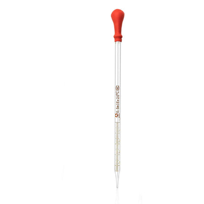 0.5ml 1ml 2ml 3ml Graduated Scale Dropper Pipette Borrosilicate Glass Rubber Head Liquid Pipettors For Lab Scale Laboratory