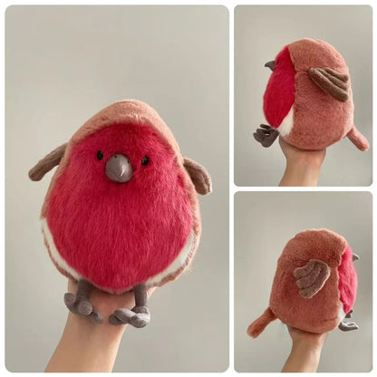 20cm Fat Robin Plushies Cartoon Stuffed Animal Plum Robin Doll Very Soft Cuddly Plush Bird Toy Cute Fluffy Birthday Gifts Girl