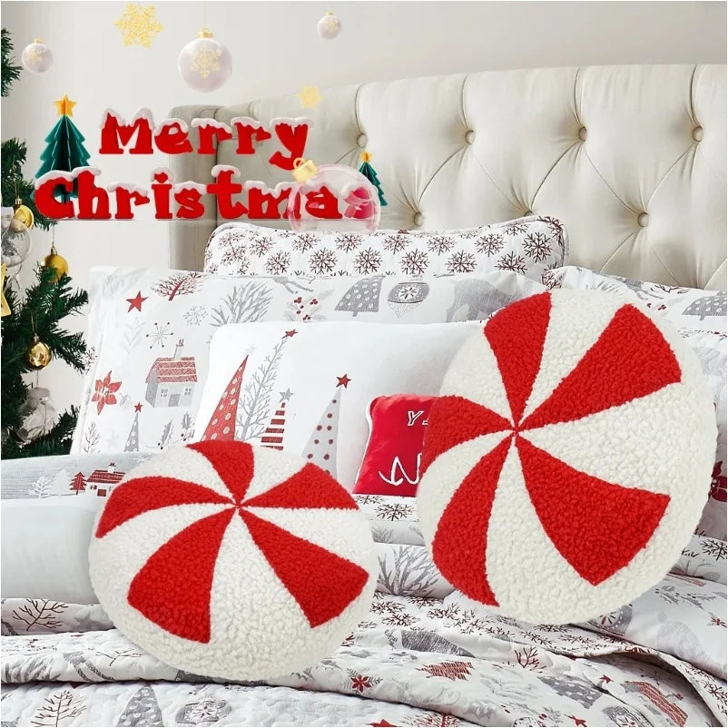 Christmas Candy Plushie Pillow Cushion for Comfortable Support and Seasonal Cheer Creative Christmas Decoration