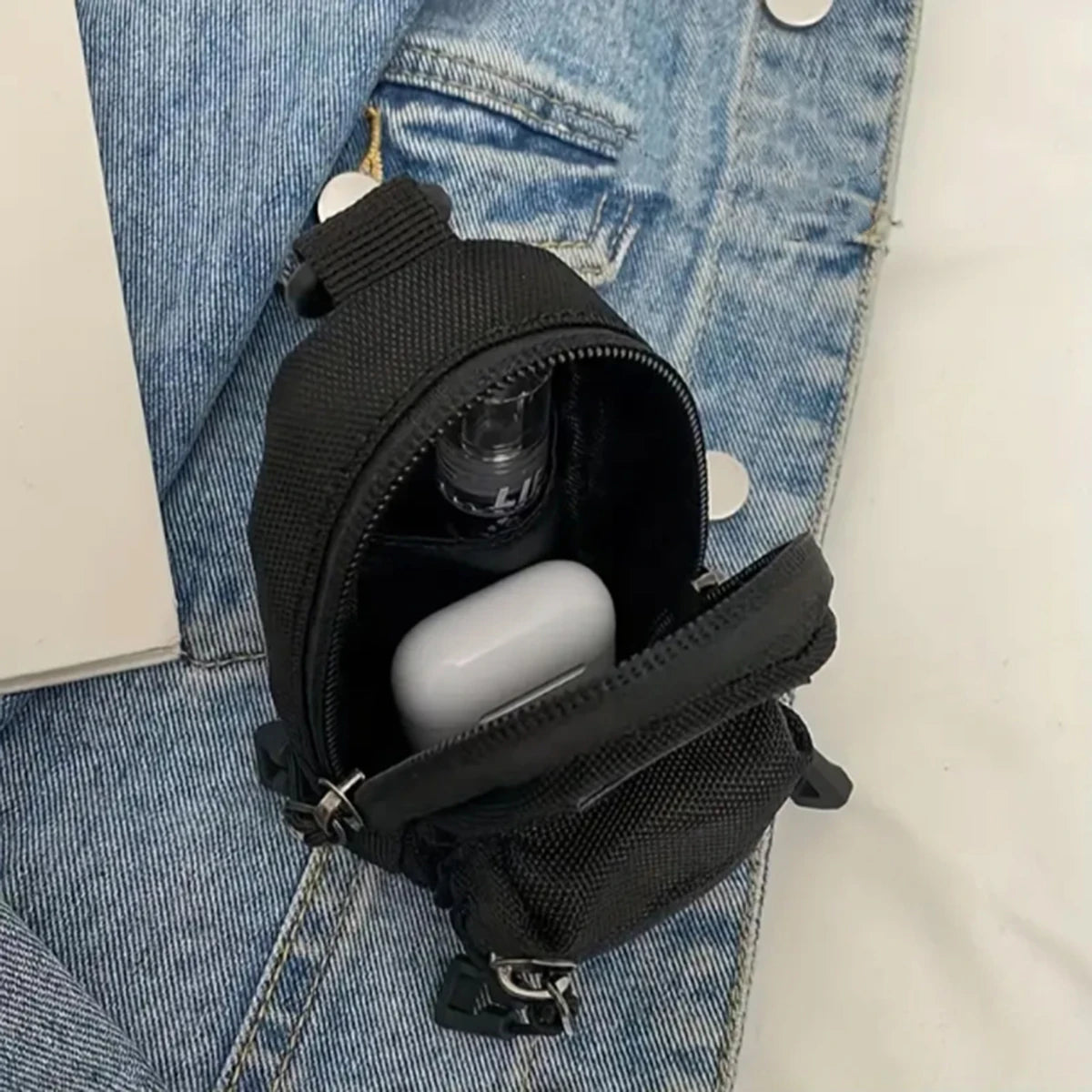 Korean-Style Women Coin Purse & Single-Shoulder Bag – Travel Headphones Storage Set