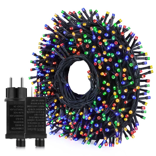 Christmas Decor Lights for Home Village 2024 24V LED String 20m 30m Fairy Garland for Chrismas Tree Country Yard Garden Wedding