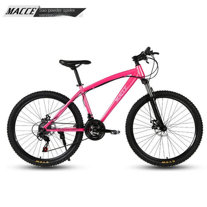 FJ High Carbon Steel Adult Shock Absorber Variable Speed Dual Disc Brake Mountain Bike Male Or Female Disc Brake 26 Inch Bicycle